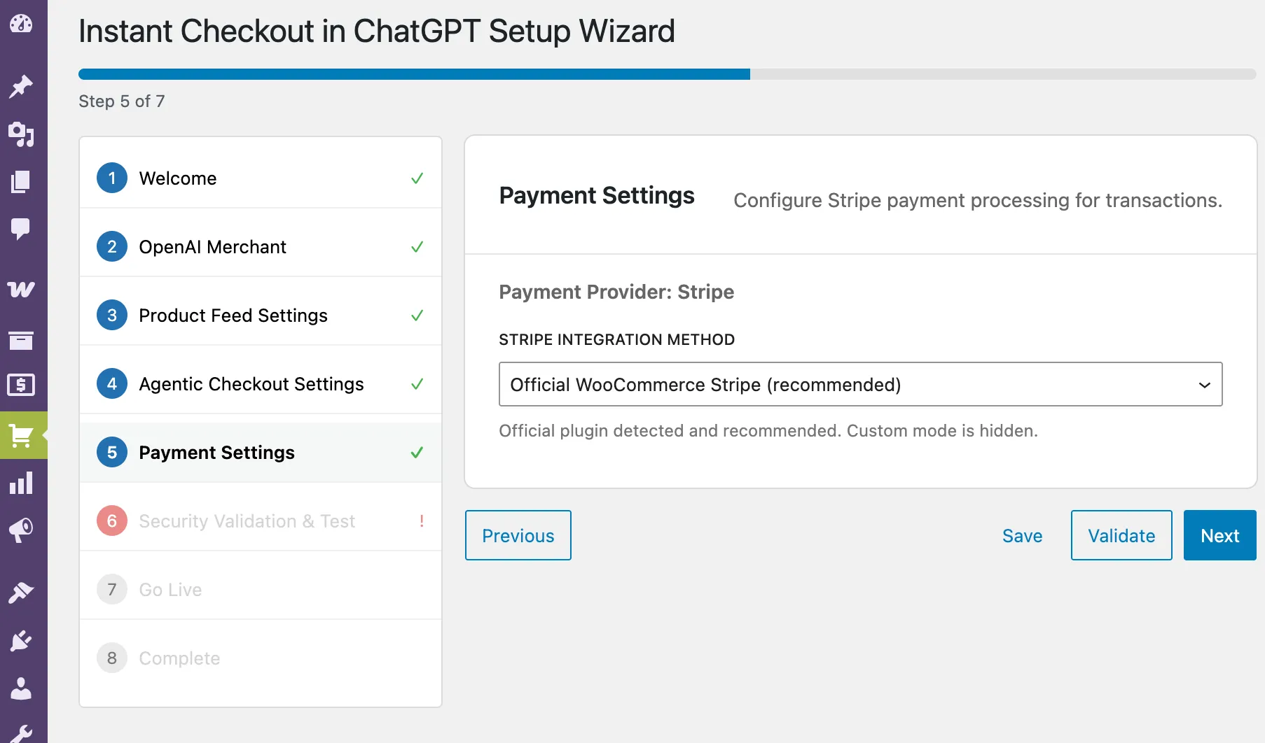 WooCommerce ACP Settings Dashboard